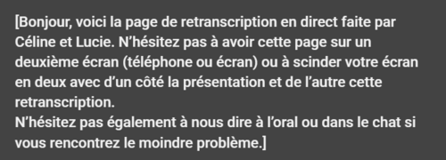 Exemple de fond gris avec un texte blanc